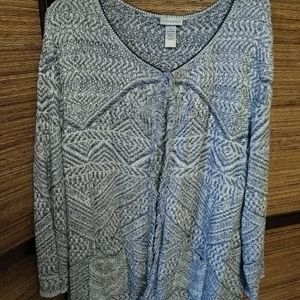 Catherine's open front cardigan, size 3X